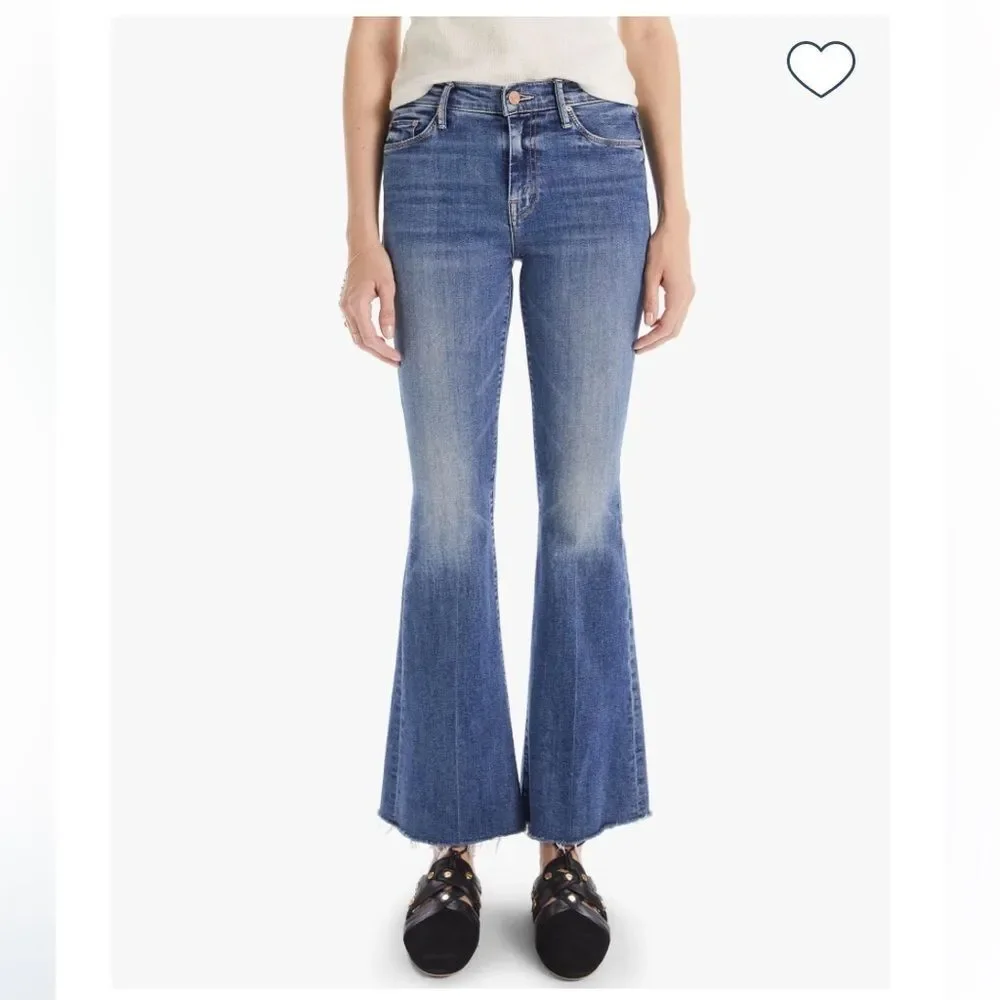 Mother The Weekender Fray size 32 Denim Blue Jeans Walking On Coals